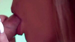 Teen receives semen in mouth