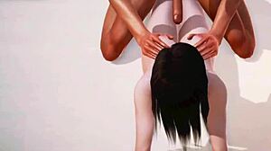 Best Japanese girl deepthroat and intense fucking games