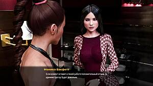 Dive deep into muff, licking over panties in wild threesome action