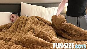 Big cock doctor passionately fucks two smooth twinks bareback in funsizeboys