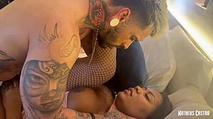 brazilian brunette babe begged for sugar but got creampied doggystyle instead