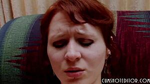 Cute Teen Fucks Pink Pussy with Dildo