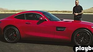 alexandra tyler poses outdoor, exposing her perfect brunette boobs