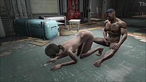 Fallout 4 So Fuck with Blowjob, Fucking, Handjob, Brunette