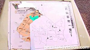 little japanese teen in group scene with two guys