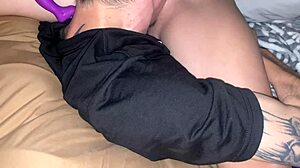 Hot shy girl bent over in doggystyle, played with toys for two hours, denied orgasm just before cumming