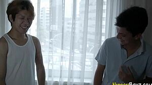 Japanese Dude Sucking Cock