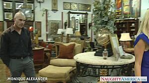 Tattooed American Pornstar Monique Alexander Gets Her Small Tits Jizzed On After Oral!