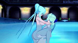 Saint-Germain And Cagliostro Intense Lesbian Play And Futanari Sex - Symphogear Hentai