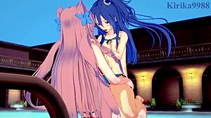 Watch Tsubasa and Maria in Intense Futanari Sex!