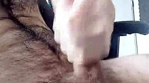 Lapijargentina strokes his big cock for a long time.