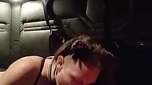 Kitty gives blowjob with buttplug in ass. Bdsm session includes bondage.