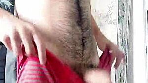 Lapijargentina strokes his big cock for a long time.