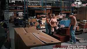 Deutsche reife milf seduced by two men for a wild threesome?