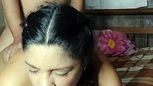 Amateur couple's passionate homemade sex