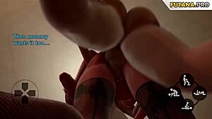 this 3d futanari group sex is insane