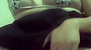 putinha starts her solo masturbation session, teasing her perky pussy and big ass with natural tits on display