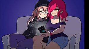 Hentai slideshow with a chemical theme