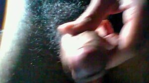 A hairy cock stroke solo pleasure video