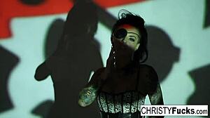 She says, Christy Mack plays with her amazing ass and tight pussy.