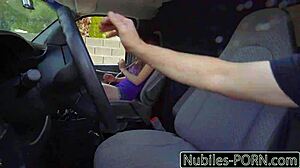 hey, check nubilesporn - tiny tit slut getting her pussy fucked raw doggystyle!