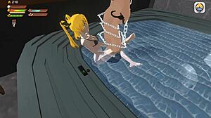 Femdom Vampire Pisses in Whirlpool POV