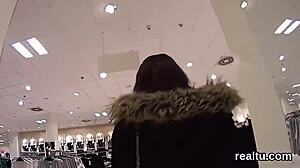 stellar czech nympho gets seduced in the supermarket and penetrated in pov 😍