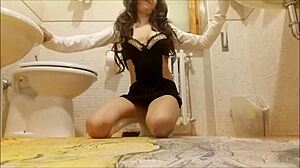 Horny French Housewife In Maid Costume Doggystyle Bent Over