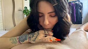 pov reverse cowgirl on big cock with cum in pussy.