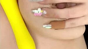 colombian latina tiktoker la paisa shares homemade video after intimate dildo session