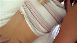 Just married couple bangs a blonde teen with Ally Cooper and Dixie Lynn