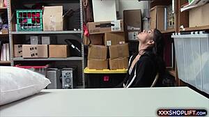 santa officer punish fucks shoplifter in backroom