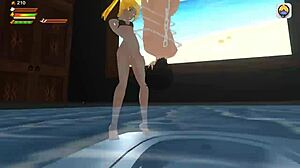 Femdom Vampire Pisses in Whirlpool POV