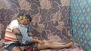 Best Indian Couple's Hard Fucking with Hindi Audio