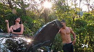 i fuck my lover and the mechanic outdoors as a nympho