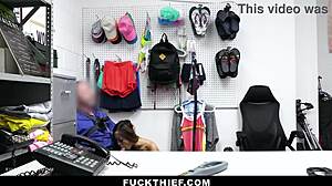 Caught shoplifting teen gets punished by loss prevention officer