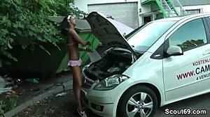 Big tits homemade brunette gets pumzzer by chance on the street