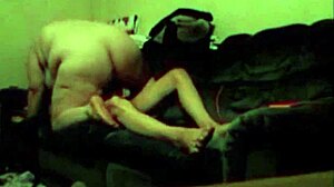 Wife deepthroats husband dick then gets fucked and pussy creampie!
