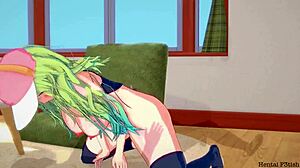 Beautiful boobs and ass of Miss Kobayashi’s dragon maid Lucoa in a hentai video