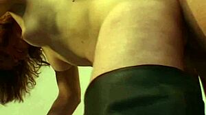 What starts as a sexy photoshoot with a milf brunette turns into raw sofa action.