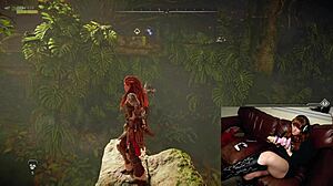 i'm a redhead gamer slut who forgot the cam was on while masturbating with huge socks