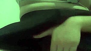 putinha starts her solo masturbation session, teasing her perky pussy and big ass with natural tits on display