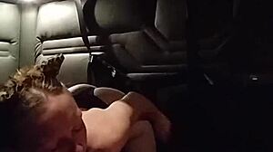 Kitty gives blowjob with buttplug in ass. Bdsm session includes bondage.