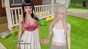 ripples 40 features big tits and cumshot in 3d anime game.