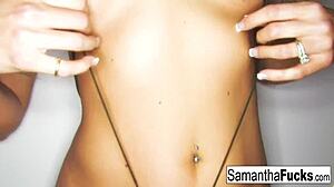 Samantha's Nude Teasing with Pussy and Ass