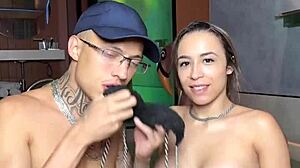 Brazilian Brunette Swallows Big Black Cock in Interracial Hentai Scene