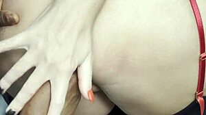 hot milf kitty li in lingerie bends over for black step son's monster cock?