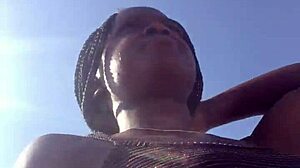 Crazy Bitch Twerks Big Ass Outdoor