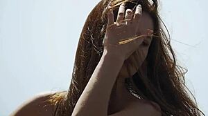 Hey Demi Fray, strip it all off on this sunny beach!