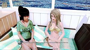 Playing harem hotel game episode 153.